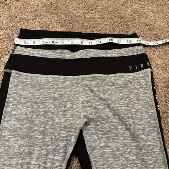 Pink ultimate leggings like new! Size m grey and black Victoria secret - Picture 4 of 7